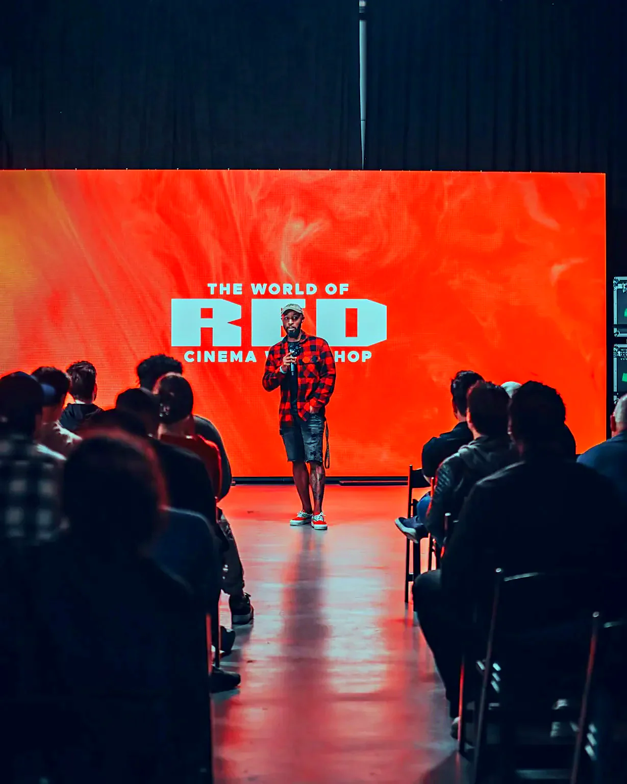 Virtual-production workshop under way on an XR LED stage